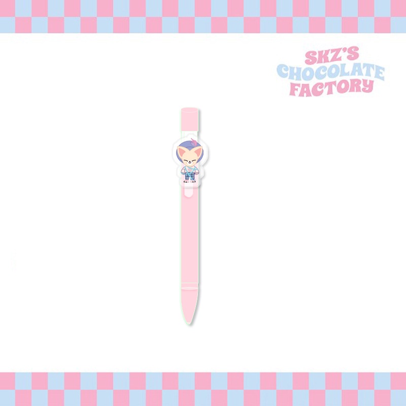 Bút Bi Họa Tiết Hoạt Hình Nhóm Nhạc Kpop Stray Kids Mới