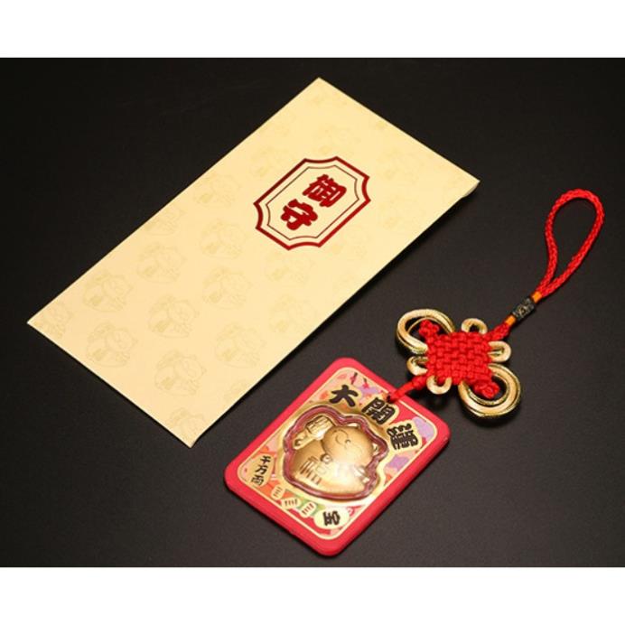 Bao Lì Xì Mèo Treo Thần Tài Vàng 24k, Bao Lì Xì Mèo Chiêu Tài May mắn