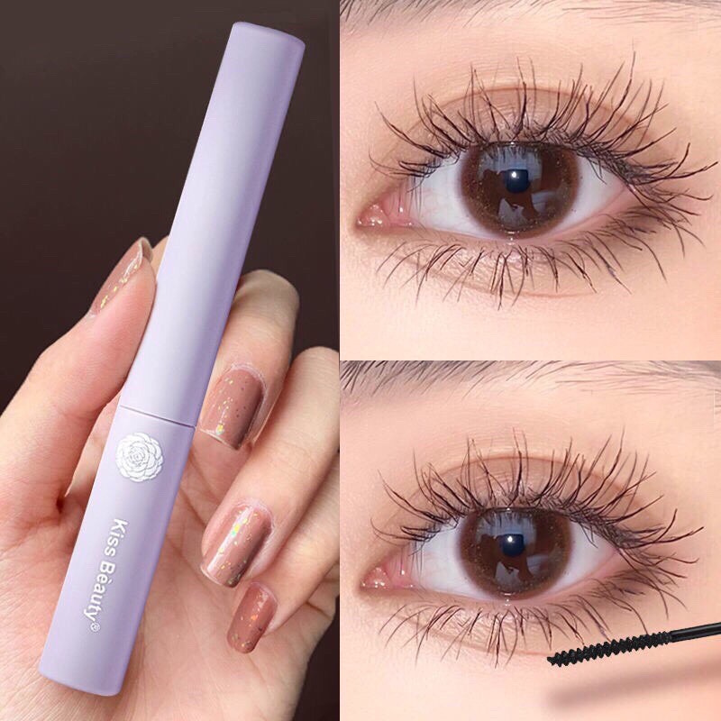chuốt mi mascara siêu mảnh tơi mi kiss beauty vỏ tím | BigBuy360 - bigbuy360.vn