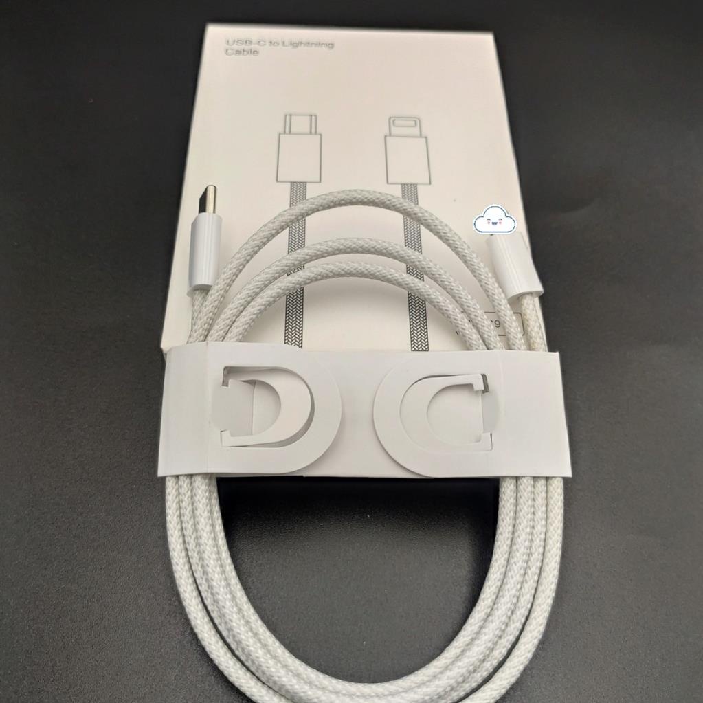Dây Sạc Type C 20w Bọc Dù Full Box , cáp sạc nhanh 20w - Hỗ Trợ Sạc Siêu Nhanh - Dùng Cho Các Máy từ ip6 đến 13Prm