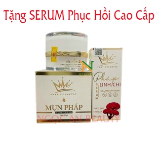 Kem Face mụn trắng da Pháp Cosmetic - Tặng kèm Serum Linh Chi Pháp