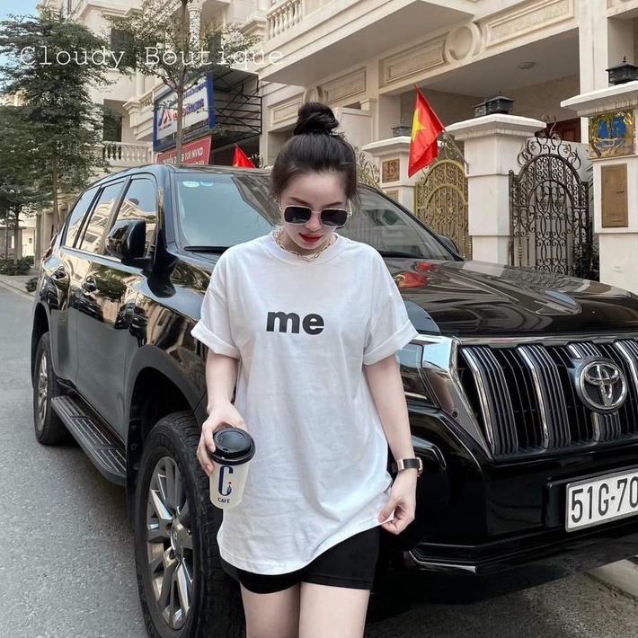 Áo Thun In Chữ Me Áo Thun Tay Lỡ Form Rộng Unisex 38-65kg Nam Nữ Phong Cách Ullzang
