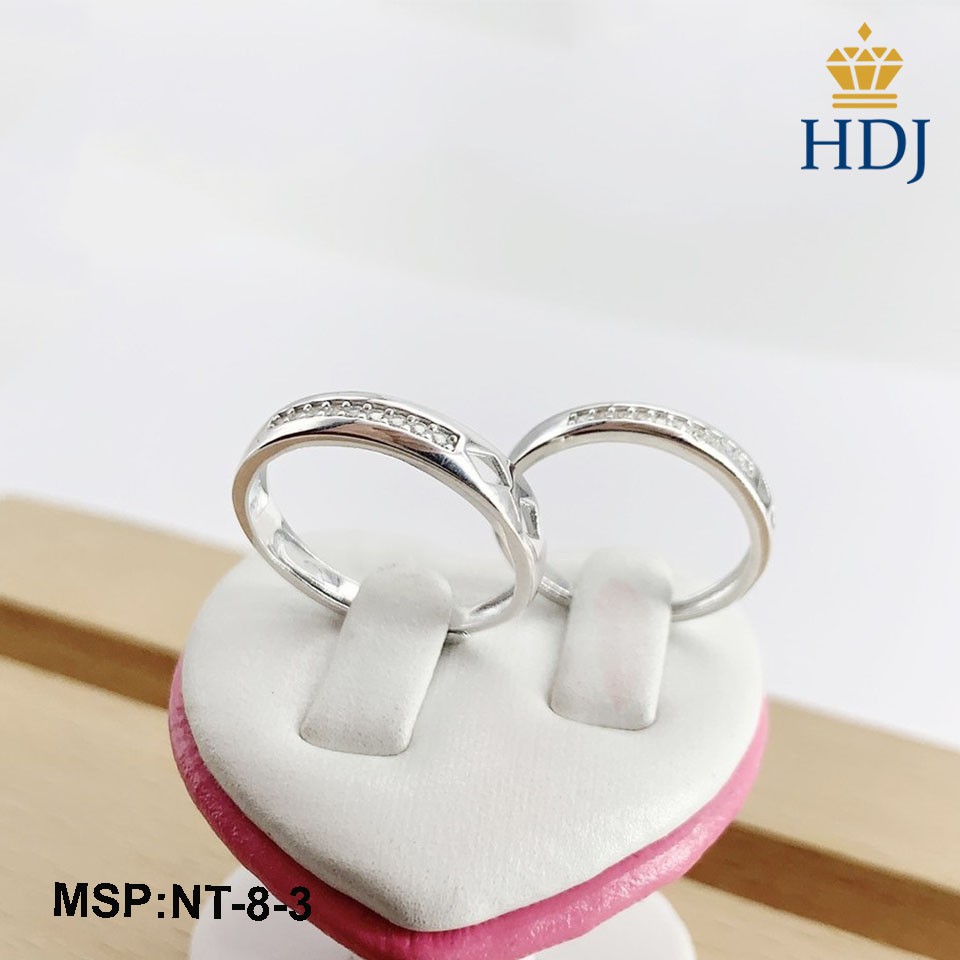 Nhẫn đôi bạc Ý 925  Freesize Khắc Hình Trái tim yêu thương đẹp sang trọng trang sức cao cấp HDJ mã NT-8-3 Hàng HOT