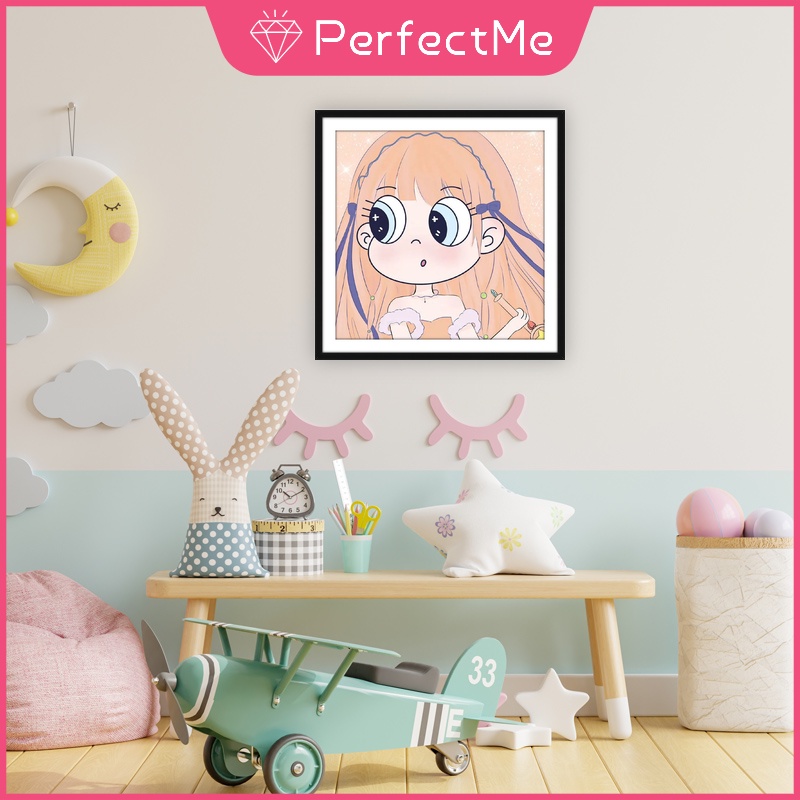 Bộ Tranh Đính Đá 5D Tự Làm Họa Tiết Công Chúa Bướm 2022 Kích Thước 30x30cm