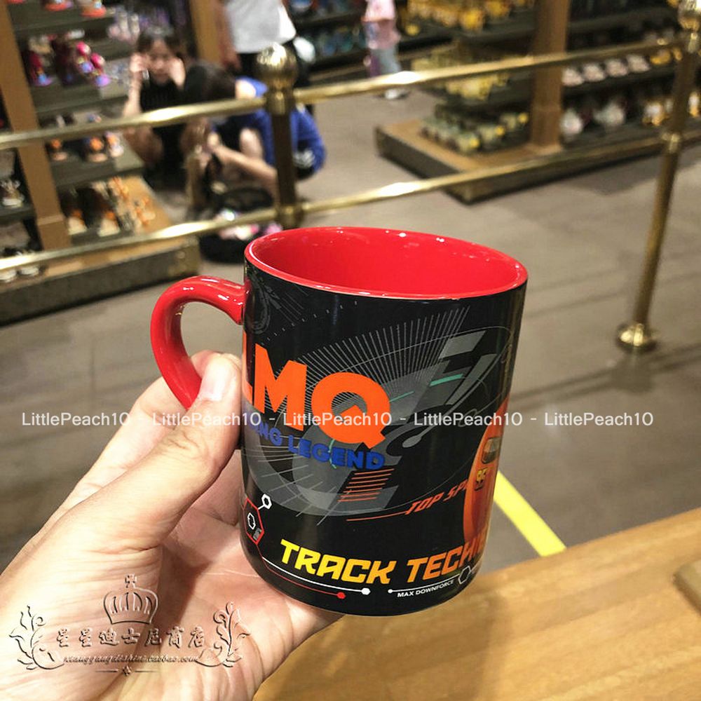 Ly sứ cốc sứ Disney cao cấp chính hãng có quai cầm tay hình Car Olaf Ariel cho nam và nữ 320ml