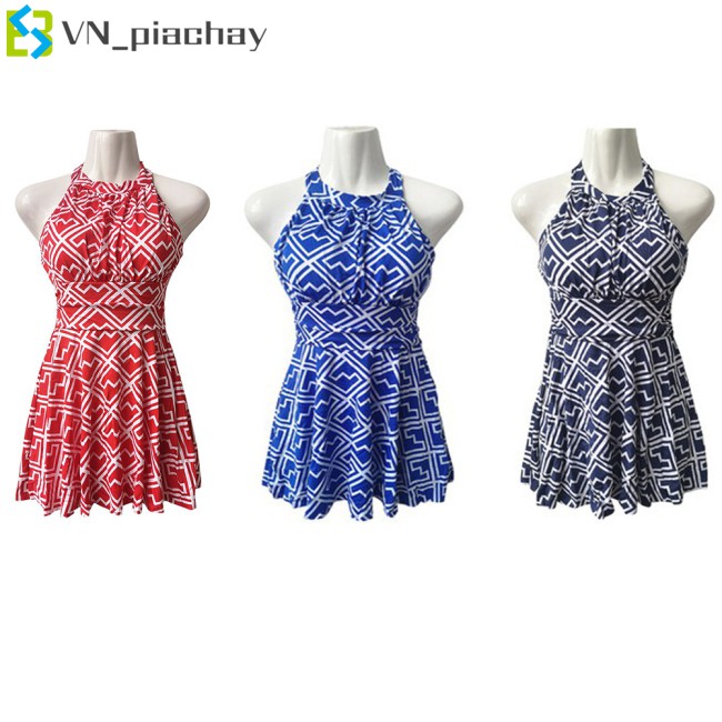 Đồ Bơi Một Mảnh Họa Tiết Hình Học Gợi Cảm Cho Nữ