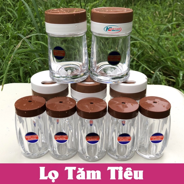 Lọ Đựng Tăm Đa Năng Đựng Luôn Hạt Tiêu Xay Tiện Dụng