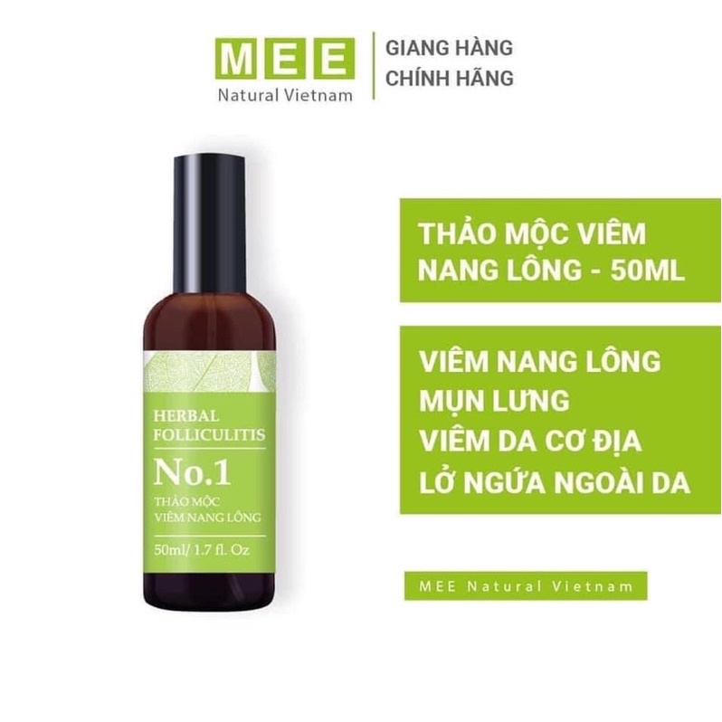 [Hàng chính hãng] Xịt thảo mộc viêm nang lông(50ml)