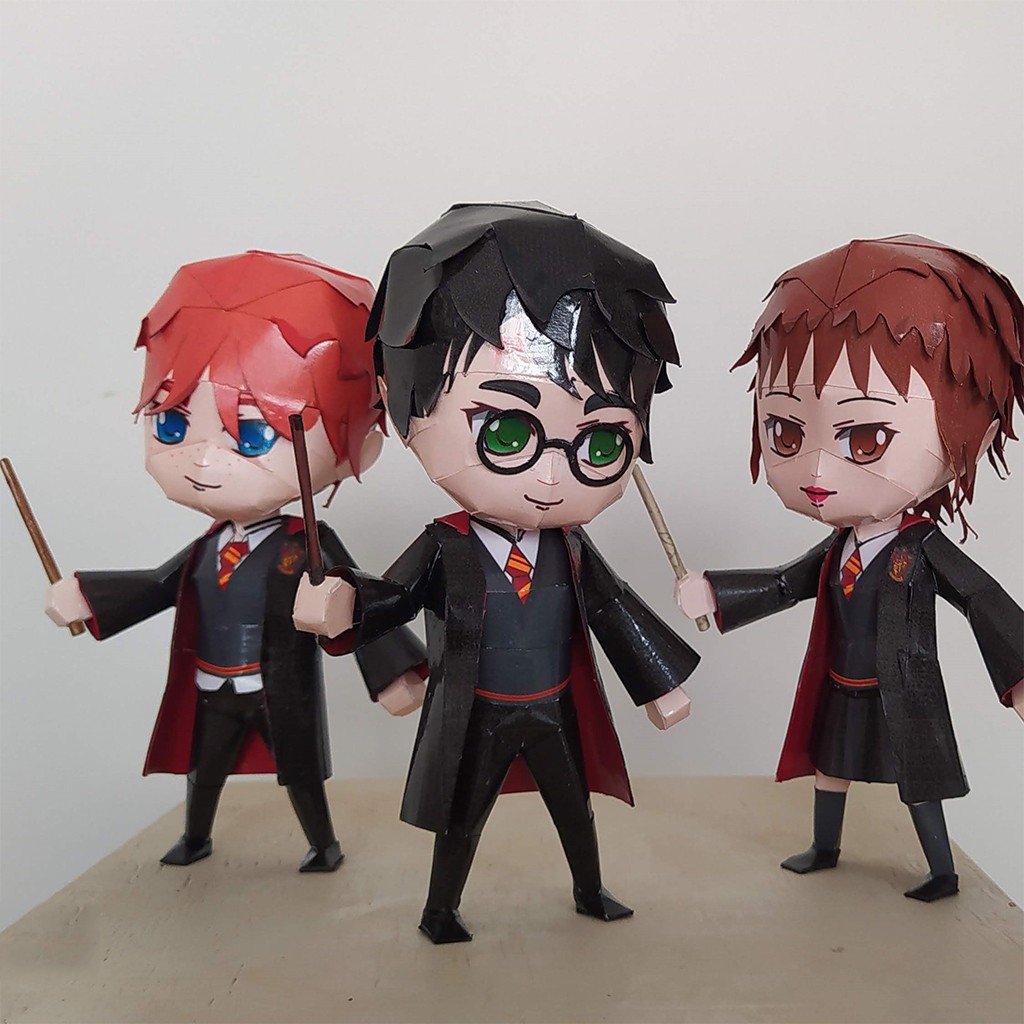 Mô hình giấy Anime Game cute Chibi Harry Potter