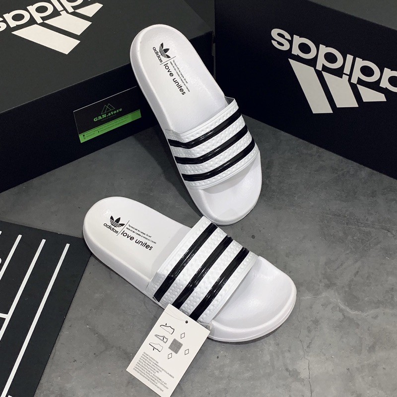 DÉP ADIDAS Adilette Trắng - HÀNG XỊN - FULL BOX dép bánh mì