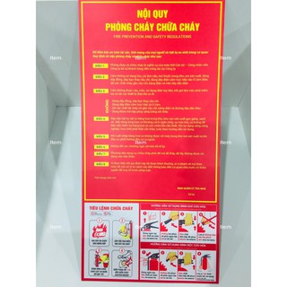 Biển phòng cháy chữa cháy chất liệu Alu