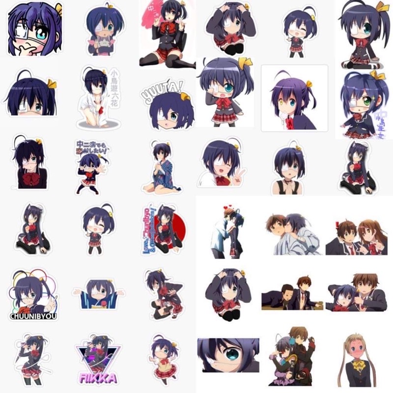 Sticker anime chuunibyou 31-62 cái khác nhau