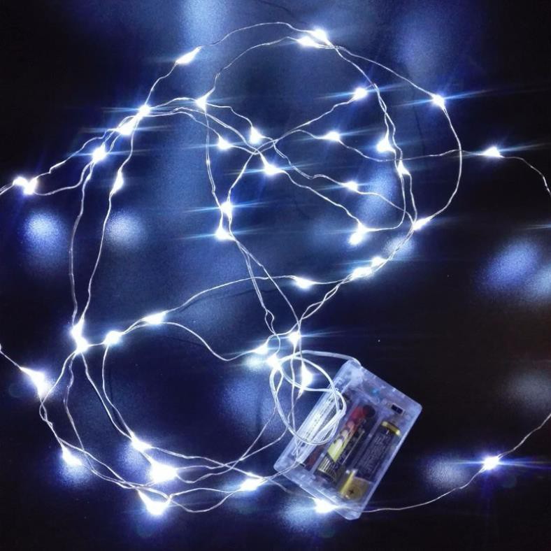 Đèn LED dây đồng 5m dùng trang trí tiệc noel Giáng Sinh tuyệt đẹp (đèn đom đóm)