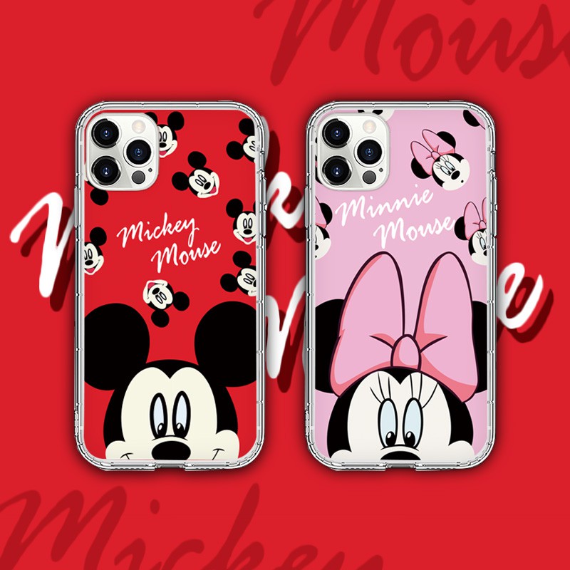 Mickey and Minnie Ốp lưng iPhone 12 pro max soft case IPhone 11 Pro Max cover IPhone 7 8 Plus SE 2020 X XR Xsmax case