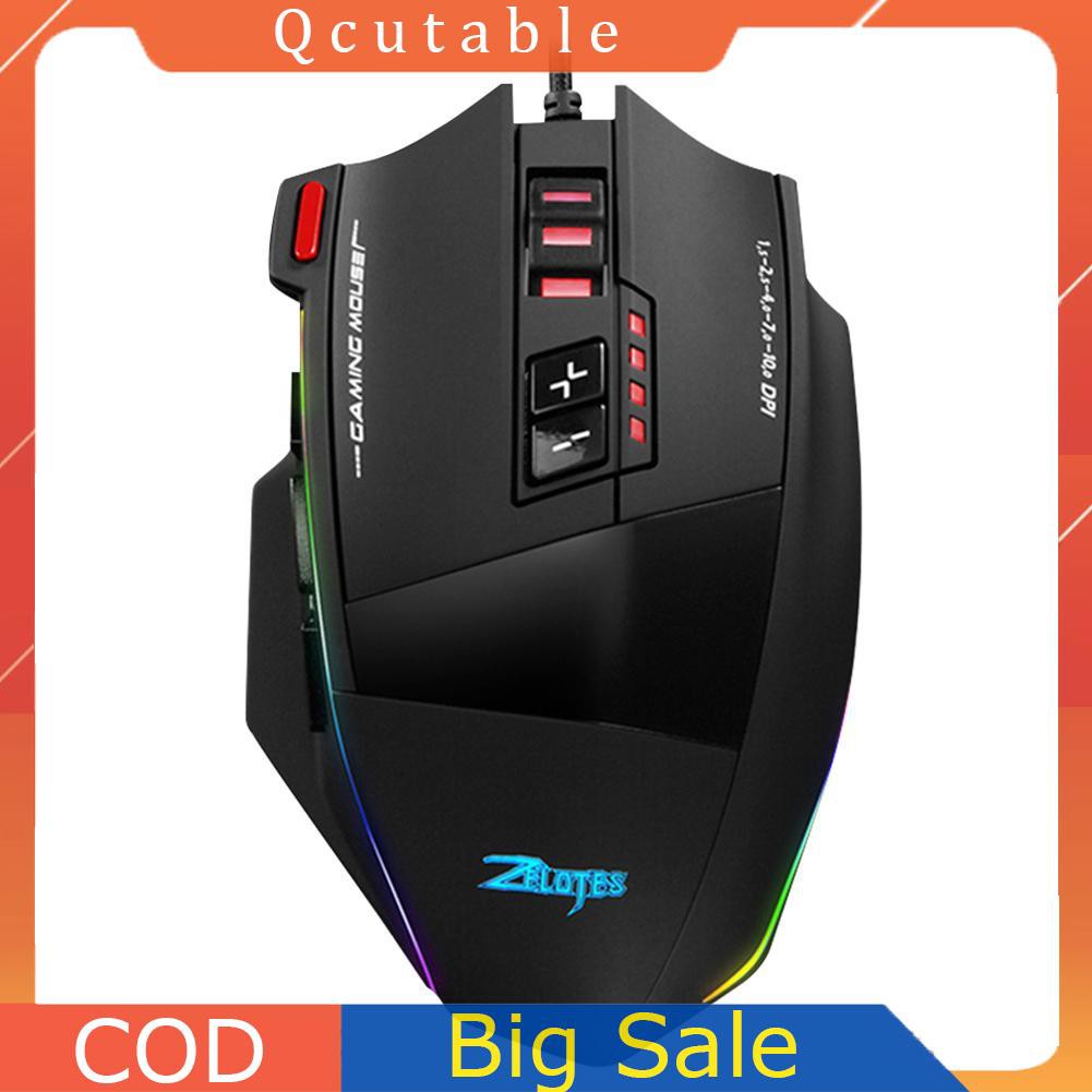 Chuột Gaming Zelotes C-13 13 Phím 10000dpi Có Thể Điều Chỉnh