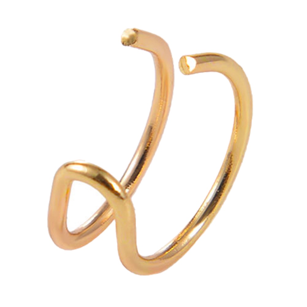 1 Khuyên Tai Kẹp Vành Thiết Kế Đơn Giản Cho Nữ