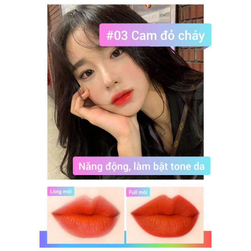 Set Son Kem Nhung Lì ⚡FREESHIP⚡ 5 màu 💄 Hãng NUDE Siêu Hot Nội Địa Siêu Mịn Mượt Và Không Khô Môi | BigBuy360 - bigbuy360.vn
