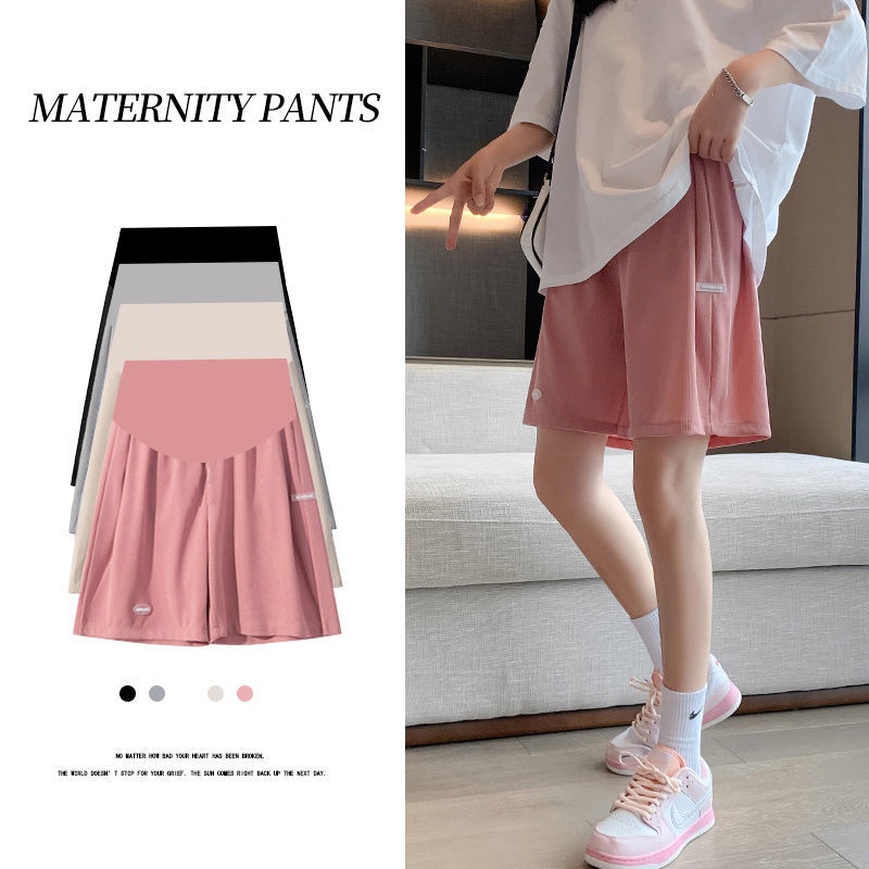 Quần short ống rộng size lớn mặc bên ngoài cho phụ nữ mang thai