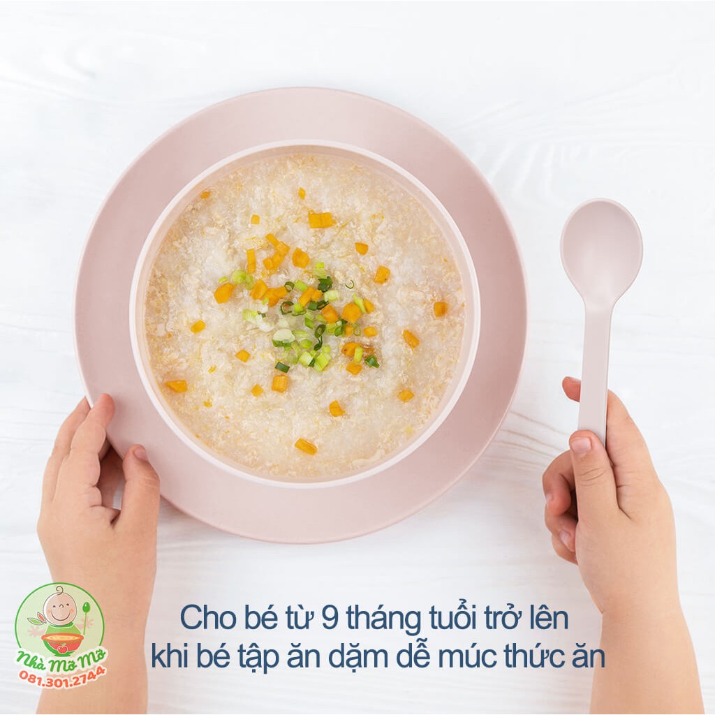 Set 4 Thìa Muỗng Cho Bé Ăn Dặm Tự Múc Amori Inochi Xuất Nhật - Nhà Mỡ Mỡ