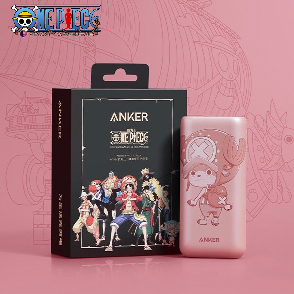 Sạc dự phòng Anker One Piece Chopper Hồng 10000mAh Sạc nhanh 20W Iphone - A9514 Hải Tặc