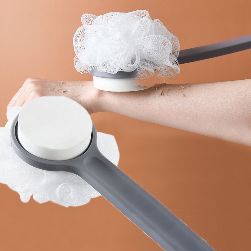 Bàn Chải Xốp Hai Mặt Chà Lưng Và Mát Xa Cơ Thể Khi Tắm
