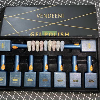 Sét sơn nhũ flash vendeeni ( sét 9 chai kèm khung và móng )