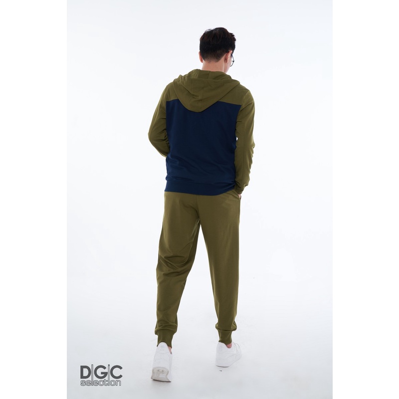 Áo Hoodie Nam có khóa kéo phối màu DGCs - WAH2005M