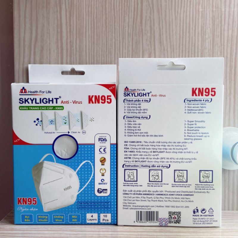 KHẨU TRANG Y TẾ KN95 SKYLIGHT | Shopee Việt Nam