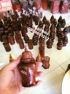 Lọ đựng tăm gỗ Trắc