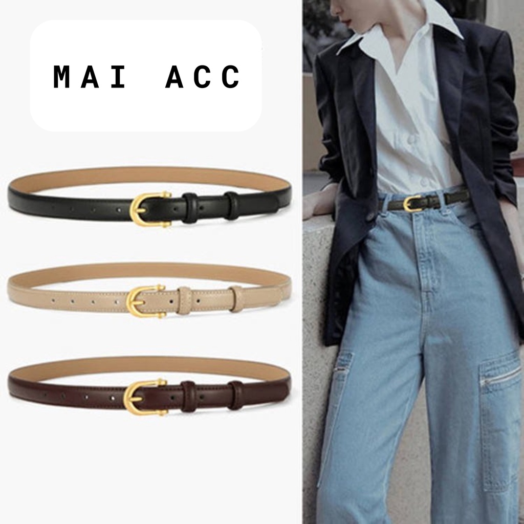 ĐAI VÁY THẮT LƯNG NỮ DÂY NỊT NỮ BẢN TRUNG 1,8CM KHÓA CÀI KIM LOẠI