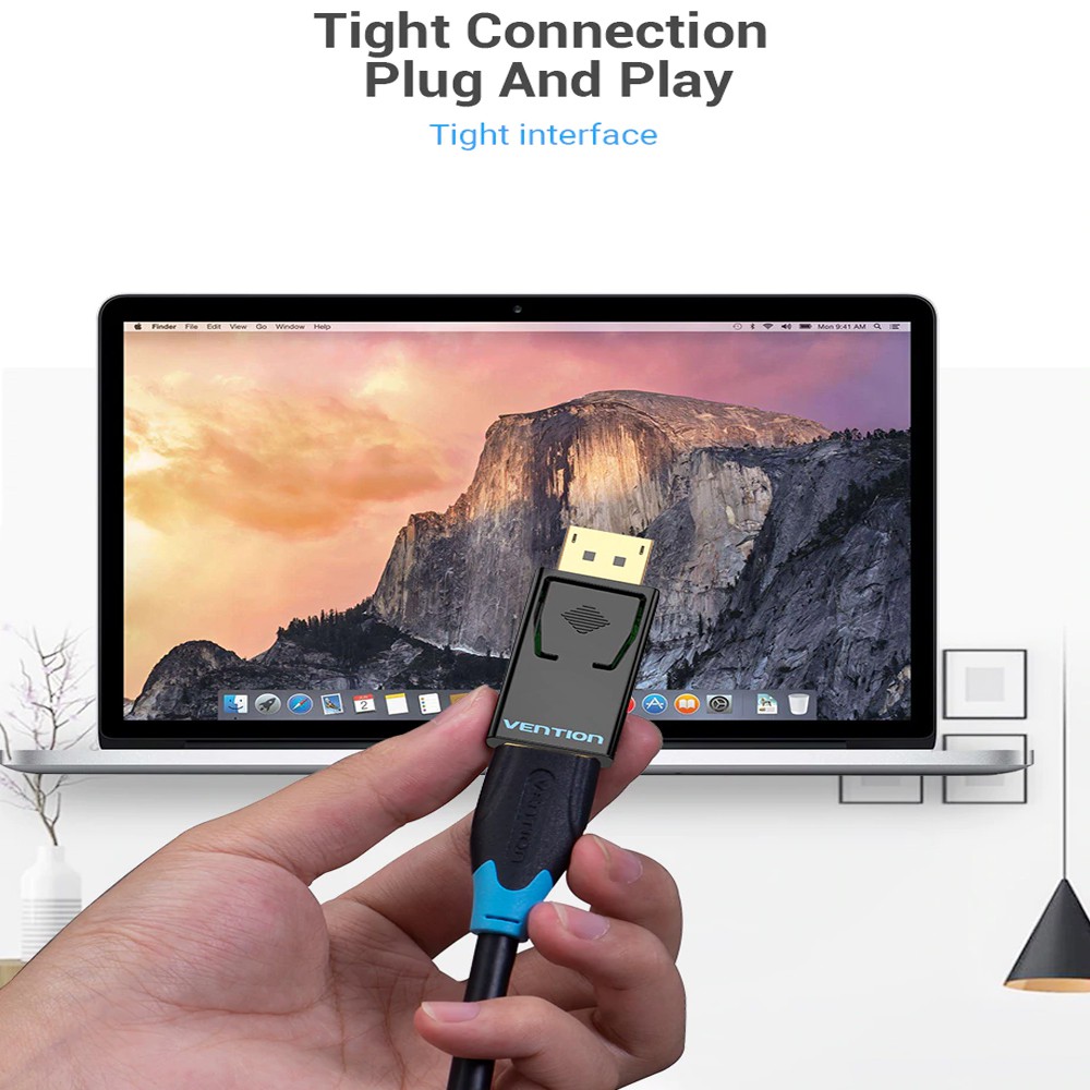 Adapter - Đầu chuyển DP, Displayport to HDMI Vention