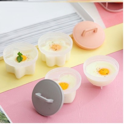 Khuôn hấp trứng, làm bánh cho bé (bộ 4 khuôn tặng kèm chổi silicon quét dầu)