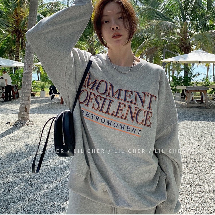 Áo Sweater Mỏng Dáng Rộng Phong Cách Hàn Quốc Thời Trang Mùa Thu Cho Nữ