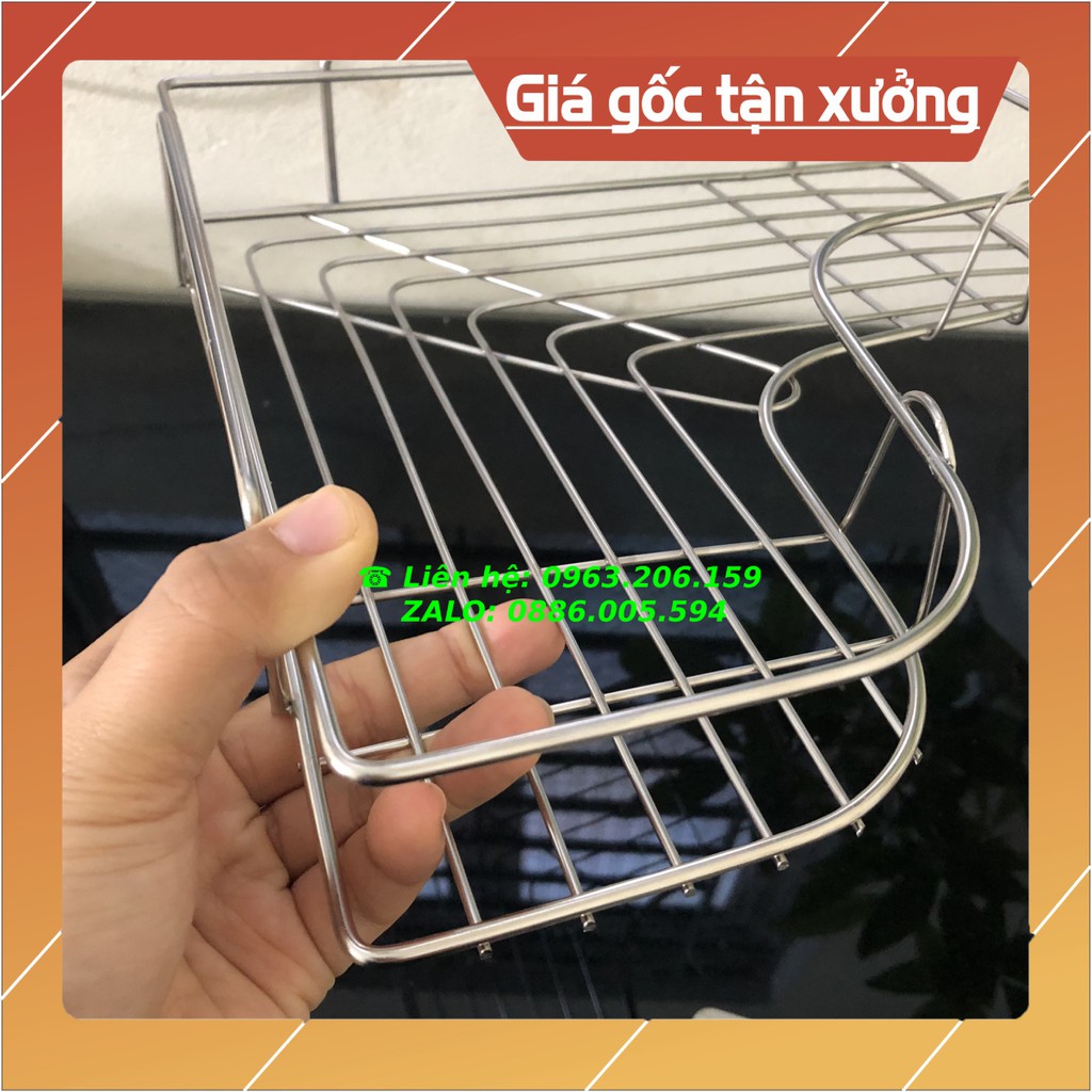 [HOT] Kệ giá góc inox dán góc tường nhà tắm, nhà vệ sinh, nhà bếp, góc học tập