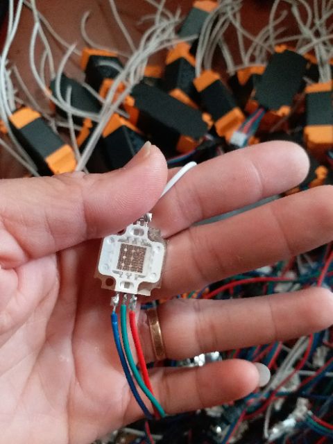 Chip led + driver RGB 16 màu 10w-220v