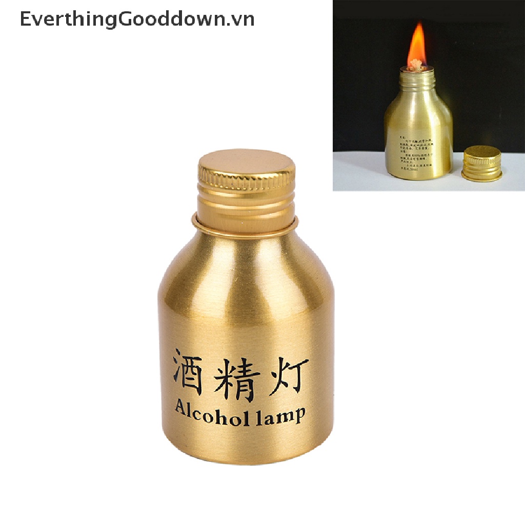 Everthinggooddown 1 Đèn Cồn mini 50ml Vỏ Kim Loại Dùng Trong Phòng Thí Nghiệm