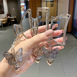Kẹp tóc kim loại gắn cánh bướm thời trang Kẹp Tóc Bướm Càng Cua Kim Loại Phong Cách Châu Âu Retro Sang Trọng