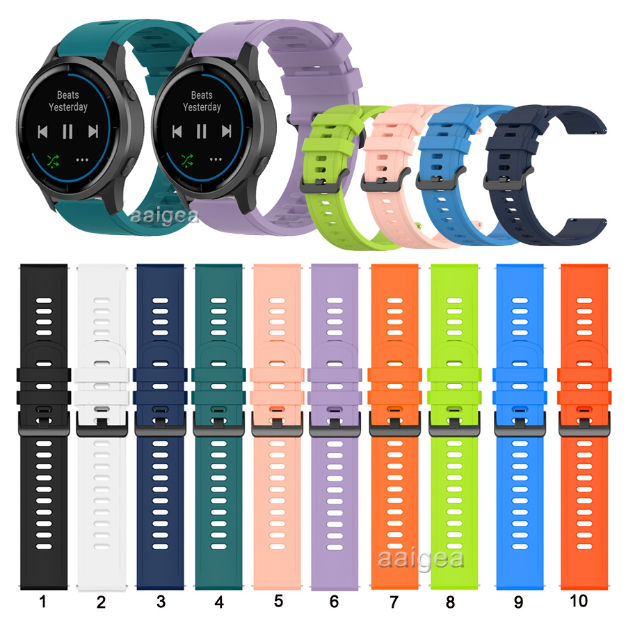 Dây Đeo Silicone Cho Đồng Hồ Thông Minh Garmin Active Vivoactive 4 Vivomove Hr Premium