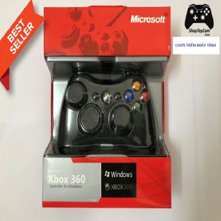 Tay Cầm Chơi Game Xbox 360 Usb - Tay Cầm Chơi Game PC, LapTop, Cắm Cổng USB hàng cực sịn phân phổi bởi shop chuyên sỉ