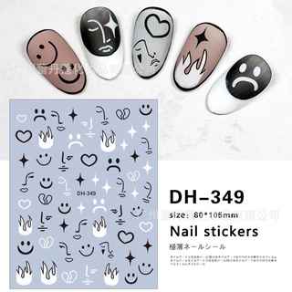 Sticker dán móng mặt cười