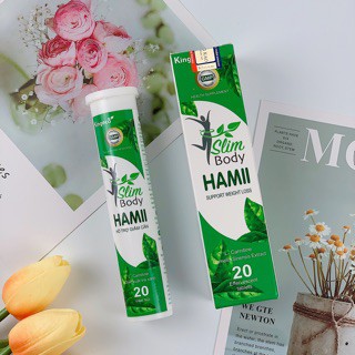 Slim body hamii – Viên sủi hỗ trợ giảm cân hiệu quả, an toàn, giúp chuyển hóa chất béo (20 viên)