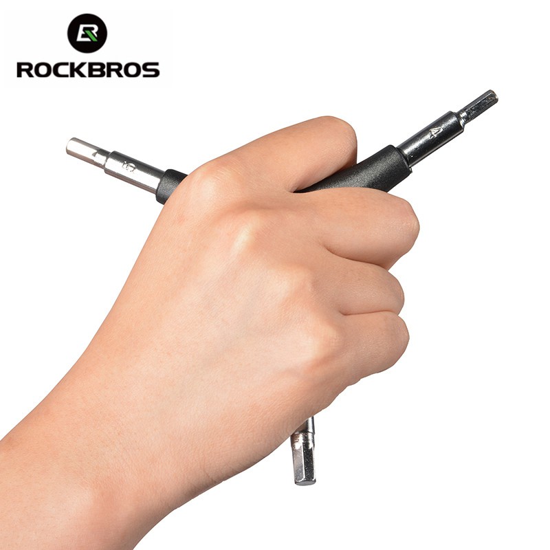 Cờ lê tam giác hỗ trợ sửa chữa xe đạp ROCKBROS kích thước 4mm 5mm 6mm tiện lợi