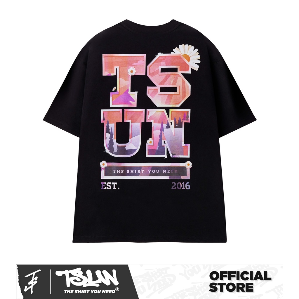 Áo Thun TSUN Sunset Đen -  - In Kéo Lụa