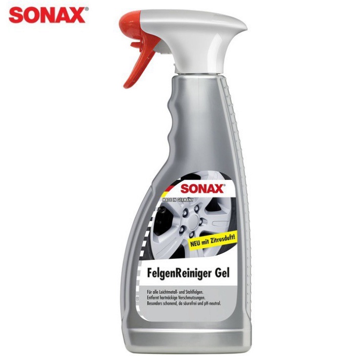 Dung dịch bảo dưỡng rửa vành xe ô tô thương hiệu Sonax Rim Cleaner 429200 dung tích 500ml - Hàng chính hãng {CHÍNH HÃNG