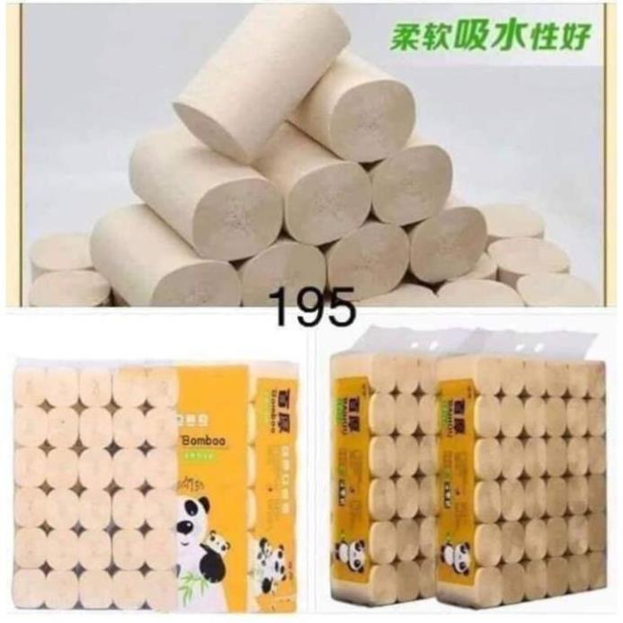 Giấy vệ sinh gấu trúc 36 cuộn, không có hóa chất tẩy trắng, an toàn chất lượng - Giấy đủ cân - TongkhoGiaDung