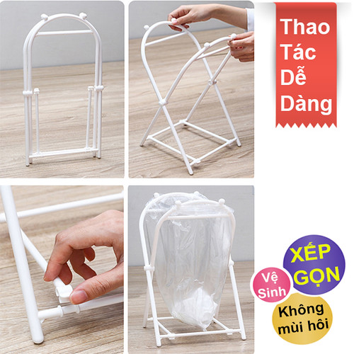 Giá Kệ Treo Túi Rác Thông Minh, Thùng Rác Nhựa