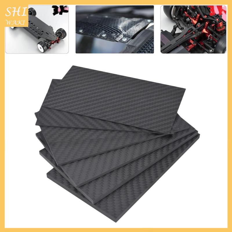 Tấm Sợi Carbon Thẳng 0.5mm / 1mm / 2mm / 3mm Cho Khung Ảnh 125x75x0.5mm