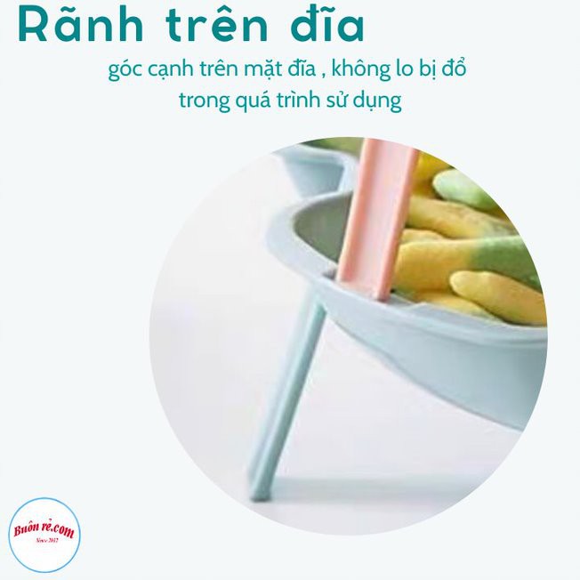 Bộ 3 Đĩa đựng hoa quả Việt Nhật 5697 trang trí bàn ăn - Bộ 3 Khay xếp tầng đựng đồ ăn lẩu,nướng  - 01472