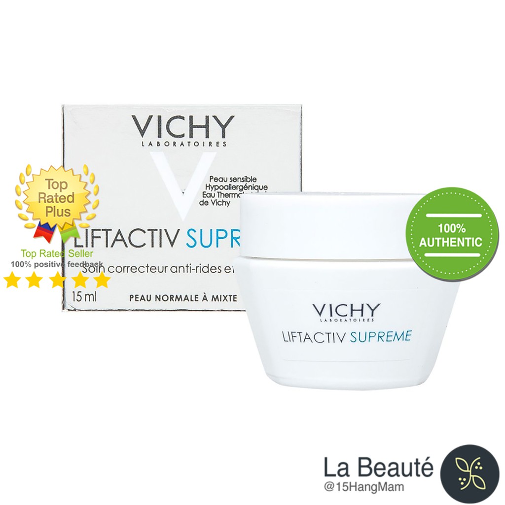 Vichy Liftactiv Supreme - Kem Dưỡng Ngăn Ngừa Lão Hóa 15ml