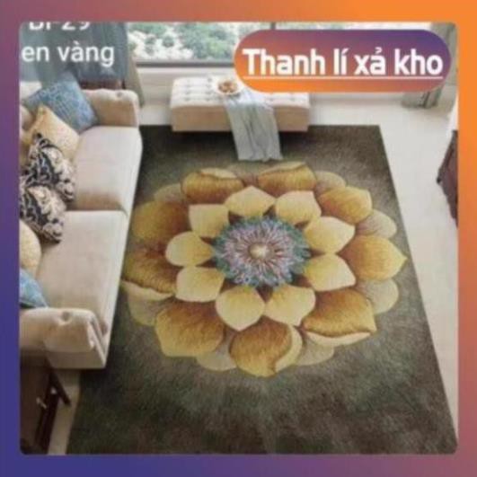 chăn ga giá rẻ Thảm trải sàn Sofa trang trí phòng khách Bali in 3D Nhung nỉ lì cao cấp phong cách hiện đại BL102